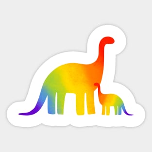 Rainbow dinosaur Sticker